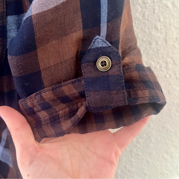 Anthropologie Holding Horses Plaid Shirt Dress, size 4 - Picture 9 of 12